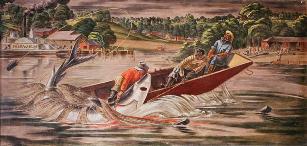 Hyde Park Fishing mural